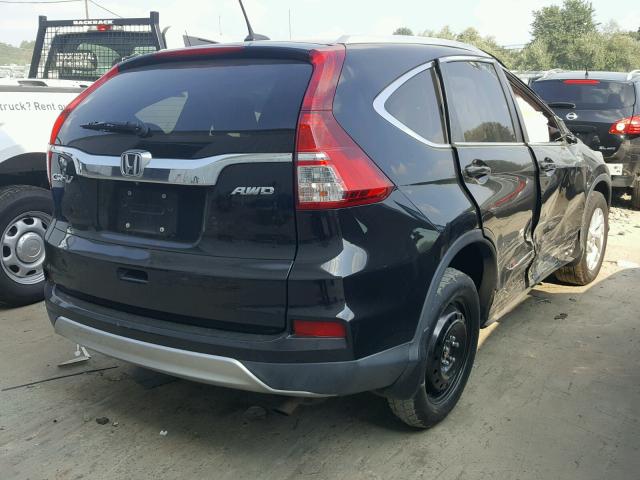 2HKRM4H72FH621529 - 2015 HONDA CR-V EXL BLACK photo 4