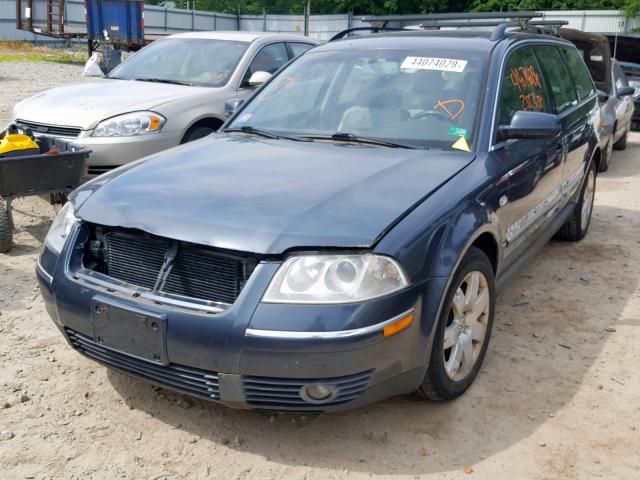 WVWYH63B62E197824 - 2002 VOLKSWAGEN PASSAT GLX GRAY photo 2