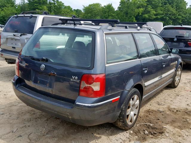 WVWYH63B62E197824 - 2002 VOLKSWAGEN PASSAT GLX GRAY photo 4