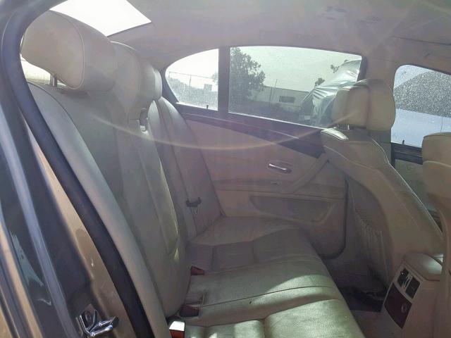 WBANU53598CT12985 - 2008 BMW 528 I GOLD photo 6