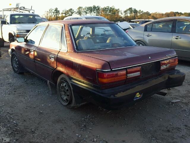 4T1SV24EXMU438854 - 1991 TOYOTA CAMRY MAROON photo 3