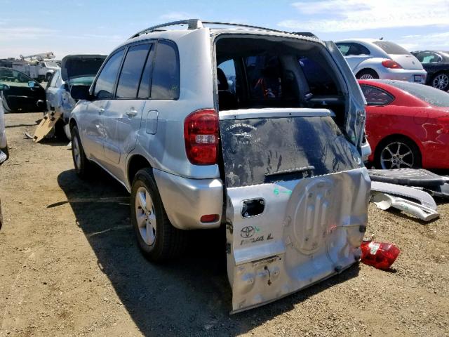 JTEGD20VX50093929 - 2005 TOYOTA RAV4 SILVER photo 3