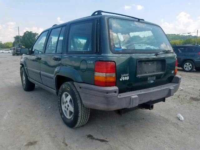 1J4GZ58Y6PC532738 - 1993 JEEP GRAND CHER GREEN photo 3