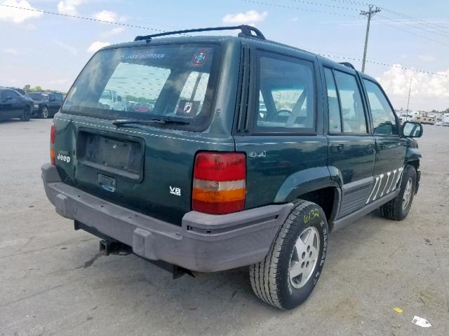 1J4GZ58Y6PC532738 - 1993 JEEP GRAND CHER GREEN photo 4