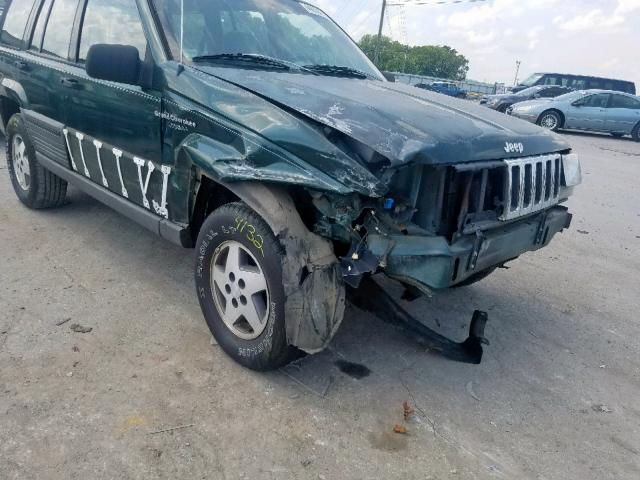 1J4GZ58Y6PC532738 - 1993 JEEP GRAND CHER GREEN photo 9