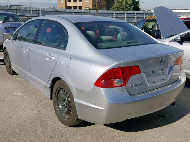 1HGFA16527L114477 - 2007 HONDA CIVIC LX SILVER photo 3