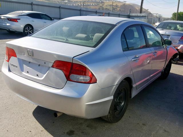 1HGFA16527L114477 - 2007 HONDA CIVIC LX SILVER photo 4