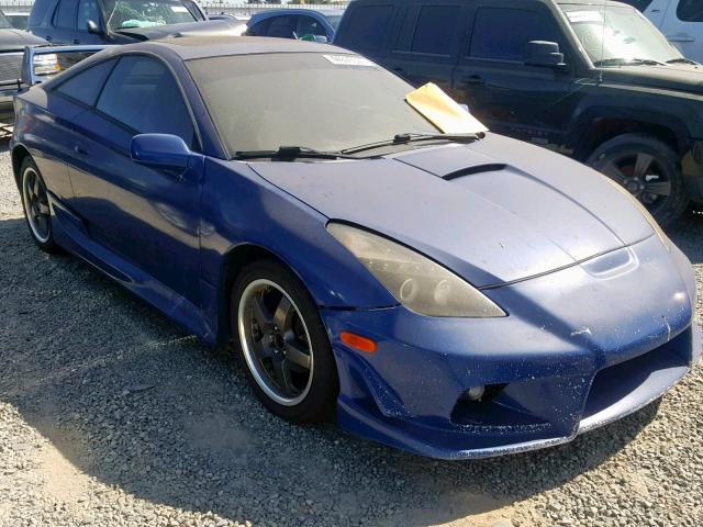 JTDDR32T020140214 - 2002 TOYOTA CELICA GT BLUE photo 1