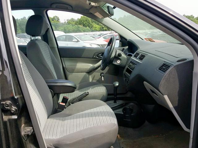 1FAFP34N07W156517 - 2007 FORD FOCUS ZX4 BLACK photo 5