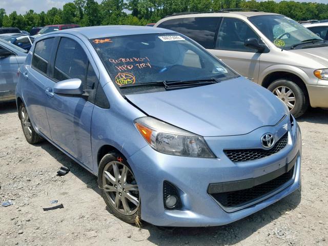 JTDKTUD30ED590020 - 2014 TOYOTA YARIS BLUE photo 1