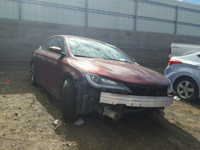 1C3CCCBB0FN678655 - 2015 CHRYSLER 200 S MAROON photo 1