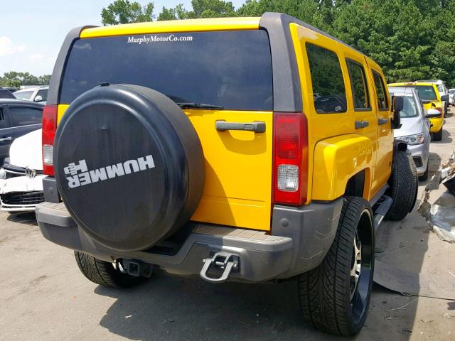 5GTDN136468293624 - 2006 HUMMER H3 YELLOW photo 4