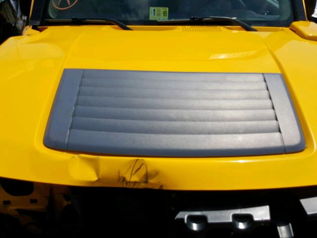 5GTDN136468293624 - 2006 HUMMER H3 YELLOW photo 7