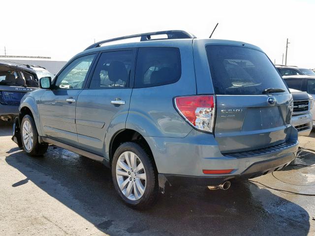 JF2SHAEC1BH727664 - 2011 SUBARU FORESTER L BLUE photo 3