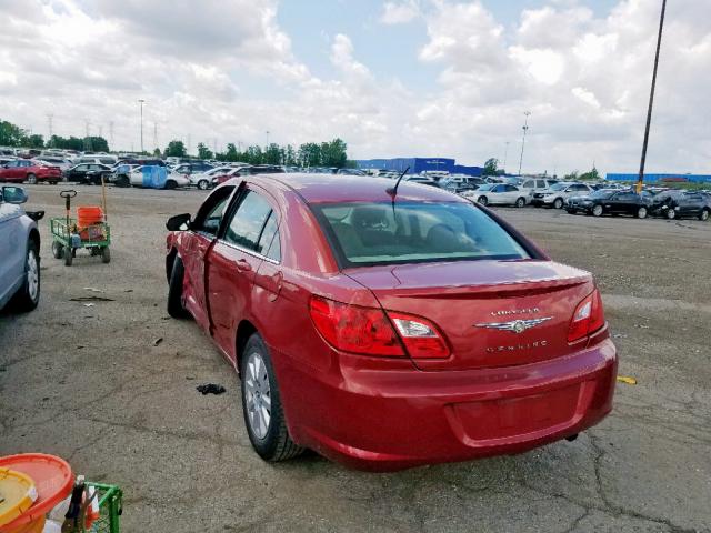 1C3CC4FBXAN158844 - 2010 CHRYSLER SEBRING TO RED photo 3