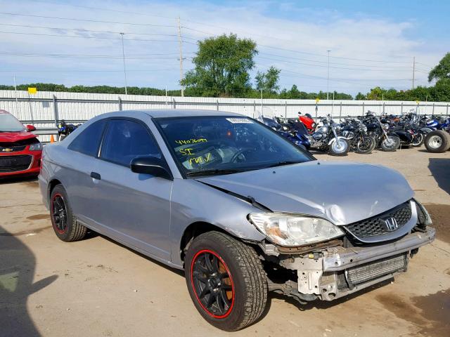 1HGEM21144L023848 - 2004 HONDA CIVIC DX V SILVER photo 1