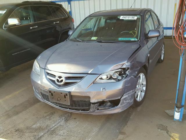 JM1BK323481824522 - 2008 MAZDA 3 S GRAY photo 2