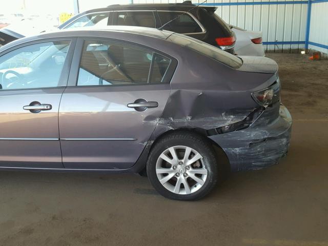 JM1BK323481824522 - 2008 MAZDA 3 S GRAY photo 9