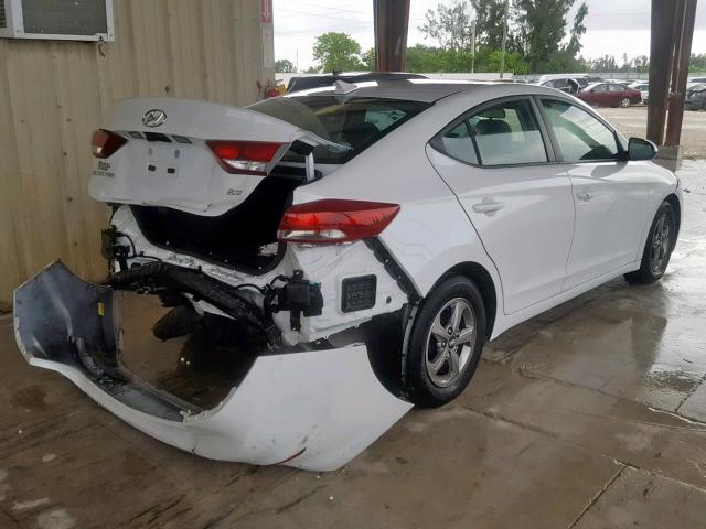 5NPD94LA1HH076943 - 2017 HYUNDAI ELANTRA EC WHITE photo 4