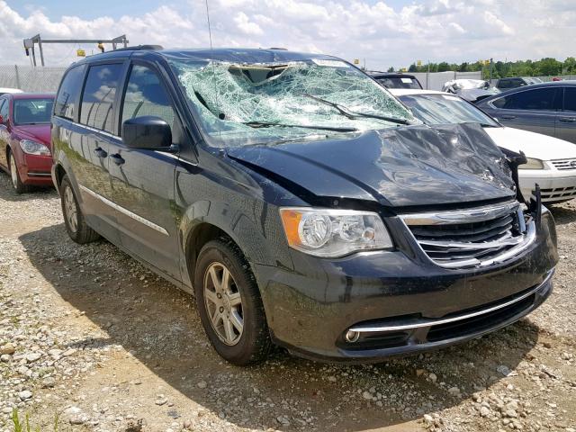 2C4RC1BG1CR207554 - 2012 CHRYSLER TOWN & COU BLACK photo 1