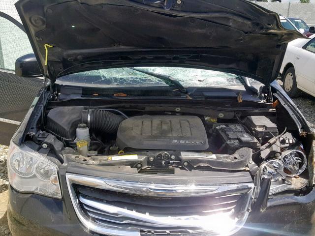 2C4RC1BG1CR207554 - 2012 CHRYSLER TOWN & COU BLACK photo 7