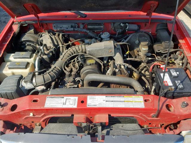1FTYR10C0WPA28843 - 1998 FORD RANGER RED photo 7