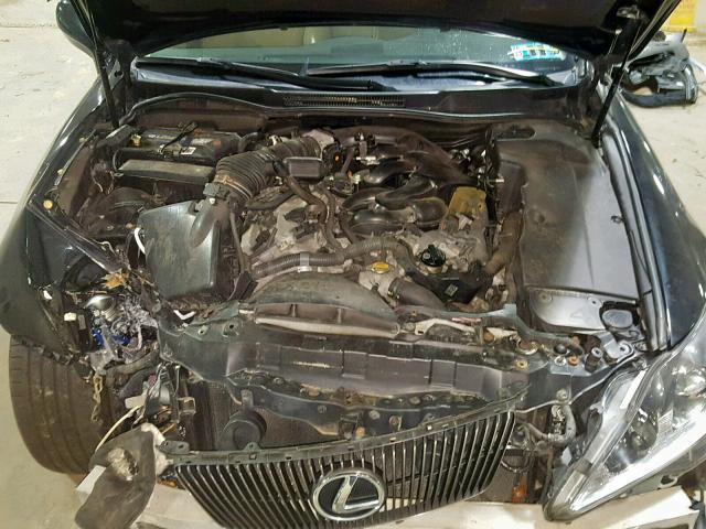 JTHCK262975009934 - 2007 LEXUS IS 250 BLACK photo 7