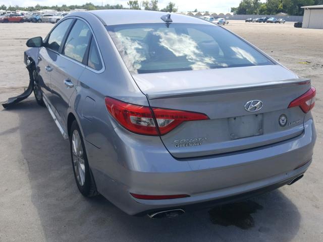 5NPE34AF4FH224830 - 2015 HYUNDAI SONATA SPO GRAY photo 3