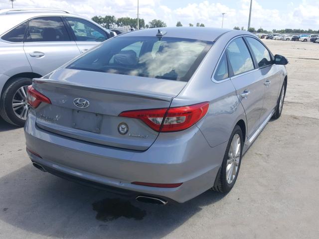 5NPE34AF4FH224830 - 2015 HYUNDAI SONATA SPO GRAY photo 4