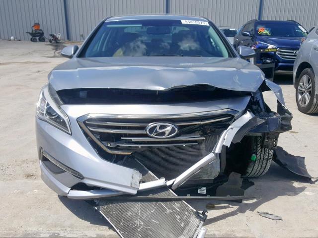 5NPE34AF4FH224830 - 2015 HYUNDAI SONATA SPO GRAY photo 9