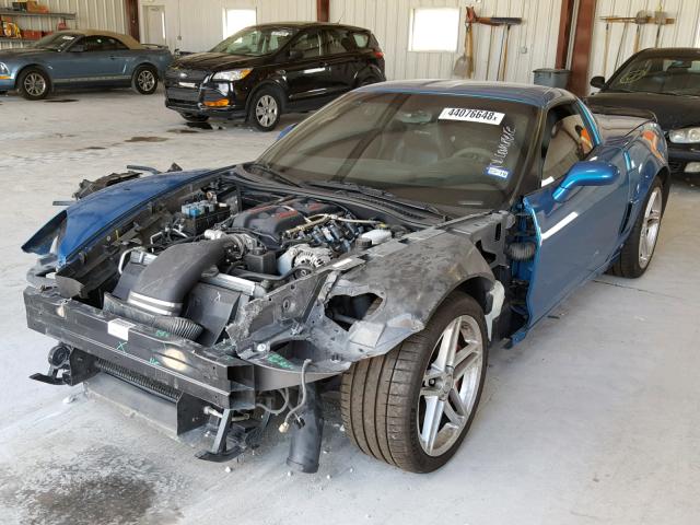 1G1YY25EX85114767 - 2008 CHEVROLET CORVETTE Z BLUE photo 2