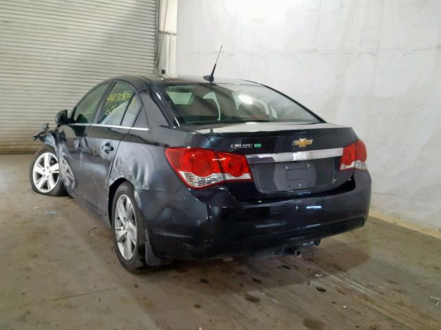 1G1P75SZ7E7279960 - 2014 CHEVROLET CRUZE BLACK photo 3