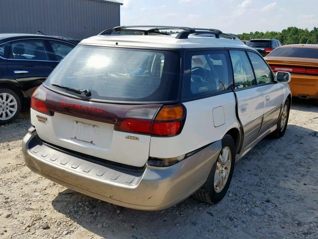 4S3BH6864Y6672052 - 2000 SUBARU LEGACY OUT WHITE photo 4