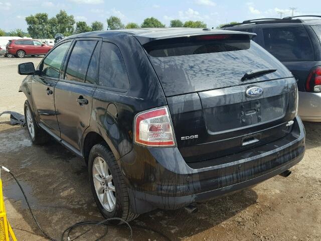 2FMDK3JC6ABB46209 - 2010 FORD EDGE SEL BLACK photo 3