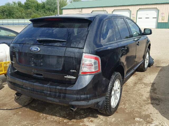 2FMDK3JC6ABB46209 - 2010 FORD EDGE SEL BLACK photo 4