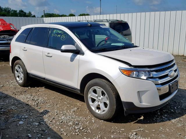 2FMDK3JC0CBA01136 - 2012 FORD EDGE SEL WHITE photo 1