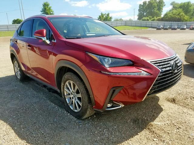 JTJBARBZ7K2193046 - 2019 LEXUS NX 300 BURGUNDY photo 1