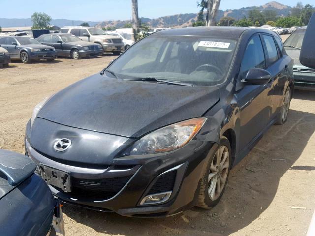 JM1BL1K65B1424391 - 2011 MAZDA 3 S BLACK photo 2