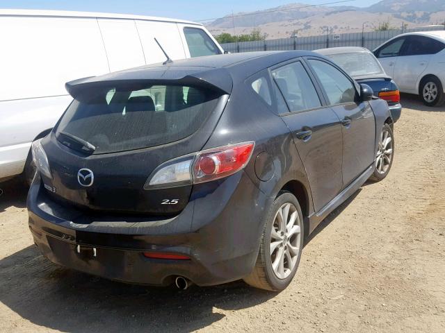 JM1BL1K65B1424391 - 2011 MAZDA 3 S BLACK photo 4