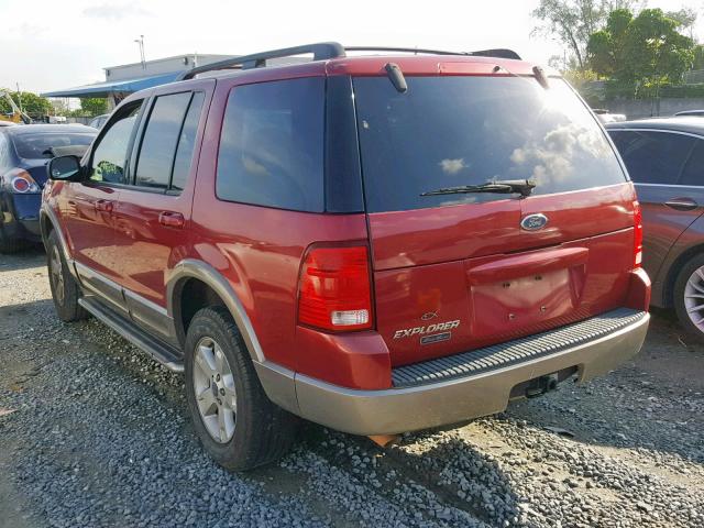 1FMZU64K23UC60743 - 2003 FORD EXPLORER E RED photo 3