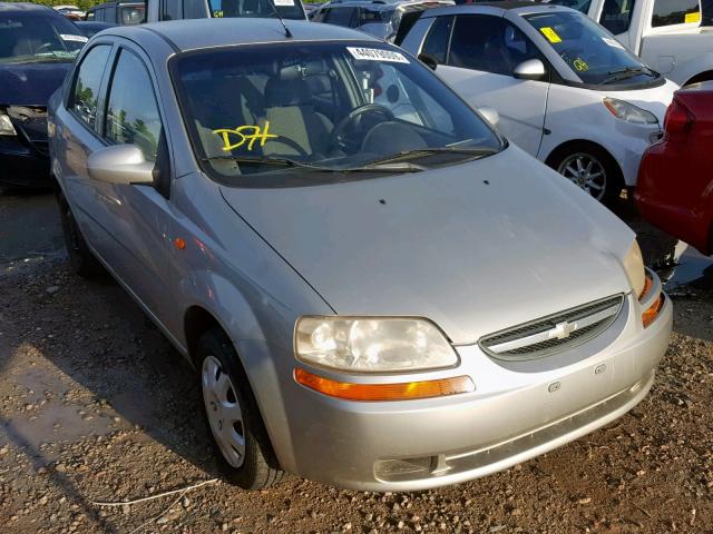 KL1TJ526X4B219302 - 2004 CHEVROLET AVEO LS GRAY photo 1