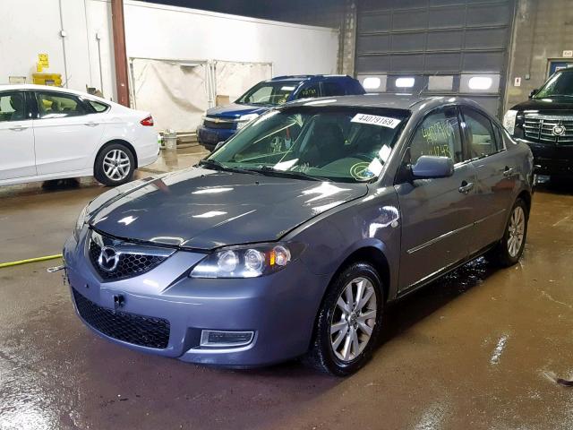 JM1BK32F871704764 - 2007 MAZDA 3 I GRAY photo 2