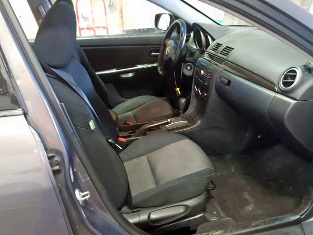 JM1BK32F871704764 - 2007 MAZDA 3 I GRAY photo 5