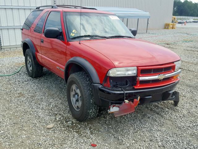 1GNCT18W71K175801 - 2001 CHEVROLET BLAZER RED photo 1