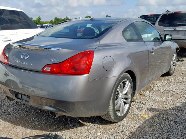 JNKCV64F19M652355 - 2009 INFINITI G37 GRAY photo 4