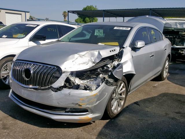 1G4GB5G39GF123255 - 2016 BUICK LACROSSE SILVER photo 2