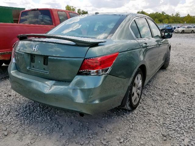 1HGCP26818A038264 - 2008 HONDA ACCORD EXL GREEN photo 4