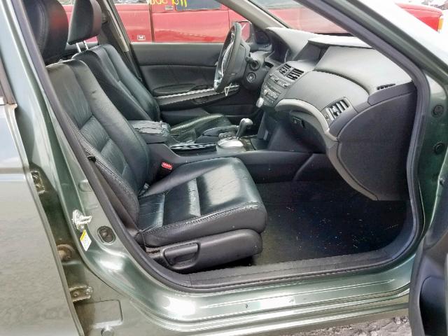 1HGCP26818A038264 - 2008 HONDA ACCORD EXL GREEN photo 5