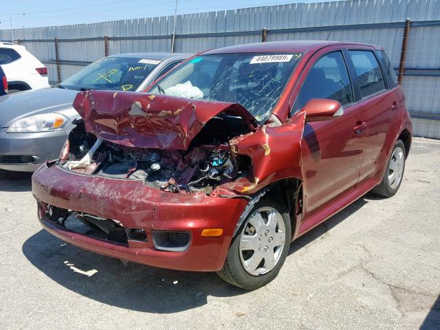 JTKKT624760138669 - 2006 TOYOTA SCION XA RED photo 2