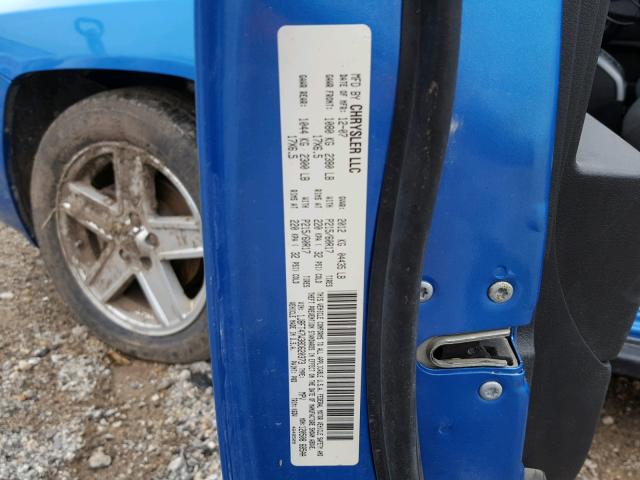 1J8FT47W38D620373 - 2008 JEEP COMPASS SP 蓝色 照片 10